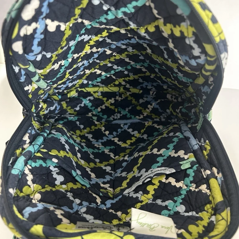 Vera Bradley Disney‎ Blue and Green Floral Backpack Quilted